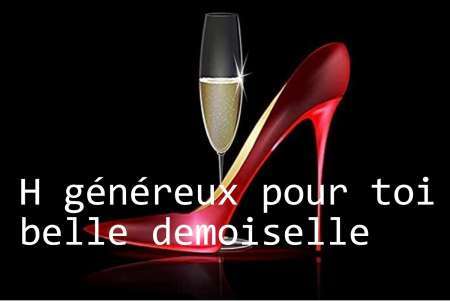 H GENEREUX POUR BELLE JEUNE FEMME