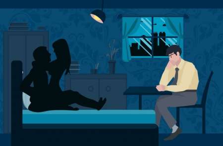 Homme amant reçoit couple candau / cuckold